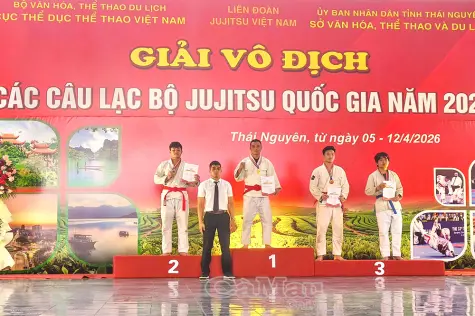 Cà Mau giành 6 huy chương tại Giải vô địch các CLB Jujitsu Quốc gia năm 2026