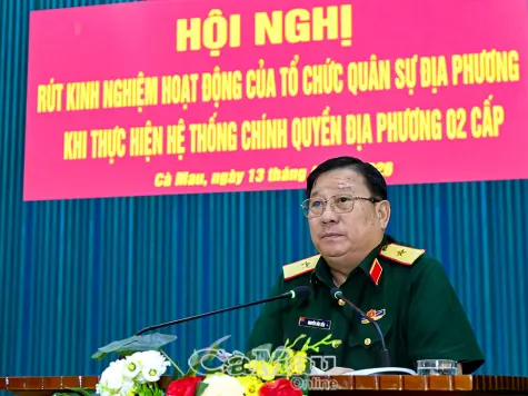 Tiếp tục sắp xếp tổ chức quân sự địa phương theo hướng “tinh, gọn, mạnh”