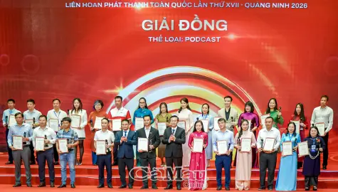 Báo và phát thanh, truyền hình Cà Mau đoạt 5 giải tại Liên hoan Phát thanh toàn quốc 2026