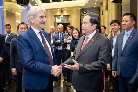 Chủ tịch Quốc hội Trần Thanh Mẫn dự và phát biểu tại Toạ đàm Chính sách thúc đẩy hợp tác Việt Nam – Italia