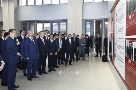 Tổng Bí thư, Chủ tịch nước Tô Lâm khảo sát tại Khu khởi động của Khu mới Hùng An (Trung Quốc)