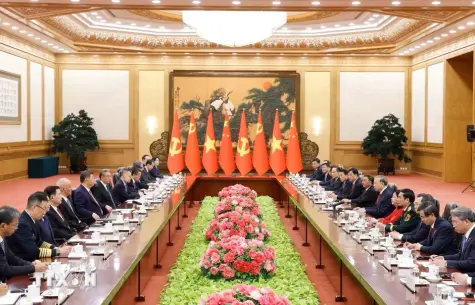 Tổng Bí thư, Chủ tịch nước Tô Lâm hội đàm với Tổng Bí thư, Chủ tịch Trung Quốc Tập Cận Bình