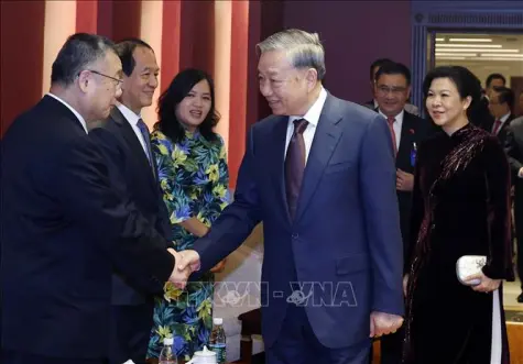Tổng Bí thư, Chủ tịch nước Tô Lâm gặp mặt thân nhân các tướng lĩnh, chuyên gia, nhân sỹ hữu nghị Việt Nam - Trung Quốc