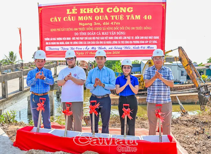 Cầu Đầu Sấu khởi công, mở rộng kết nối liên ấp