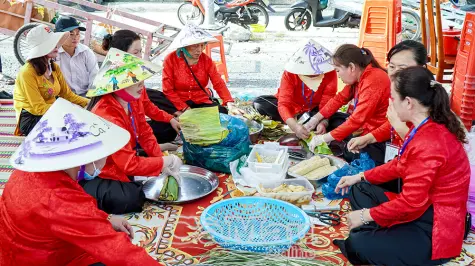 Khai mạc Hội thi bánh dân gian và trò chơi dân gian tại Lễ tri ân Đức Quốc Tổ Lạc Long Quân 2026