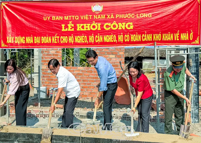Phước Long khởi công 4 căn nhà Đại đoàn kết chào mừng Đại hội MTTQ Việt Nam