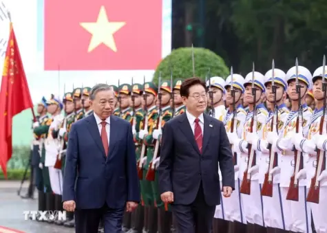 Tổng Bí thư, Chủ tịch nước Tô Lâm chủ trì Lễ đón chính thức Tổng thống Hàn Quốc