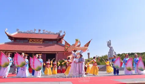 Trang trọng Lễ tri ân Đức Quốc Tổ Lạc Long Quân tại Đất Mũi