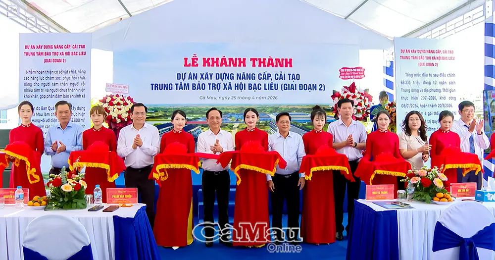 Khánh thành Trung tâm Bảo trợ xã hội Bạc Liêu: Nâng cao chất lượng an sinh cho người yếu thế