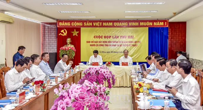 Khẩn trương hoàn thiện thiết kế, thi công Đền tưởng niệm anh hùng liệt sĩ