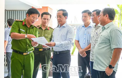 Khảo sát công tác Công an, Quân sự tại xã U Minh và Khánh Lâm