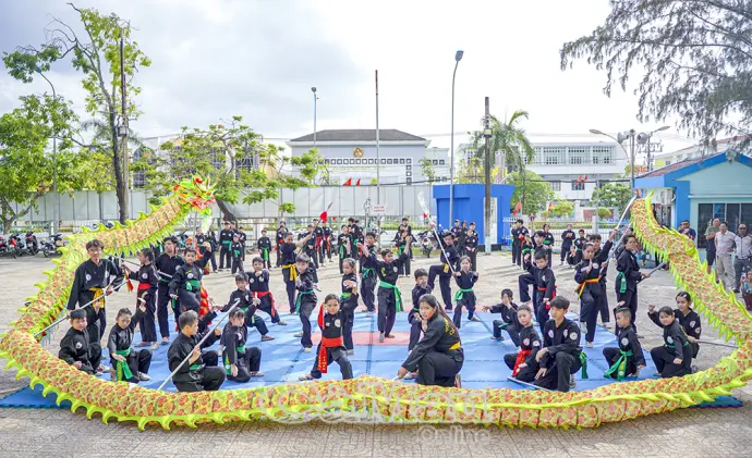 Hơn 90 võ sinh tham gia kỳ thi thăng cấp đai võ cổ truyền