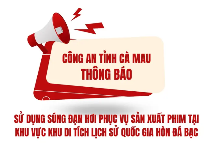Sử dụng súng đạn hơi phục vụ sản xuất phim tại khu vực Khu di tích lịch sử Quốc gia Hòn Đá Bạc