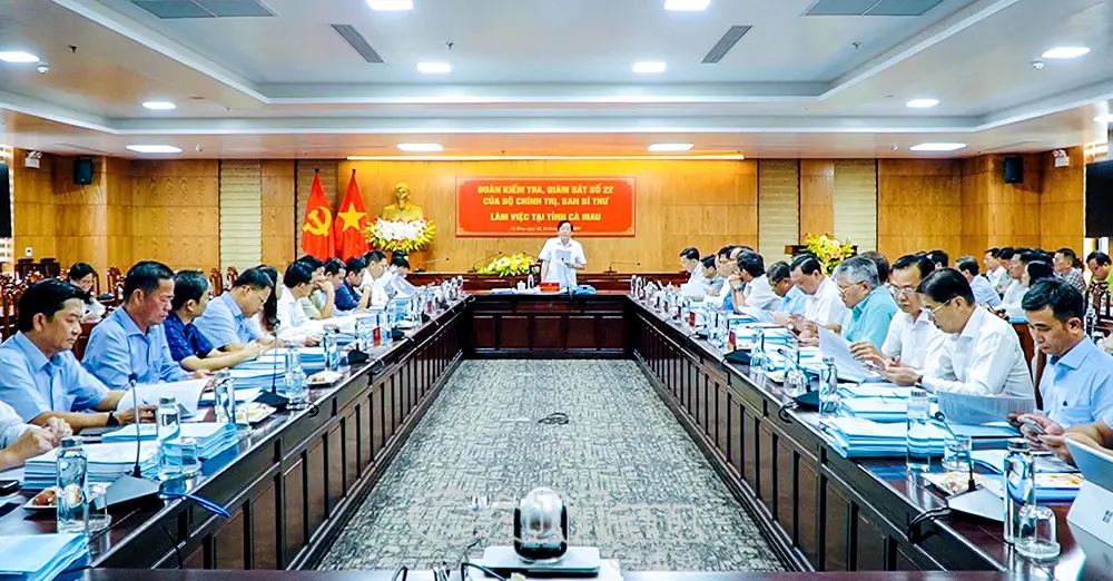 Đoàn Kiểm tra số 22 kiểm tra việc triển khai Nghị quyết 57 tại các sở, ngành