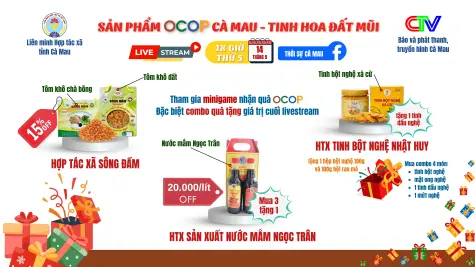 Phiên livestream OCOP ngày 14/5/2026