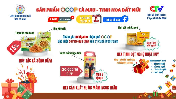 Phiên livestream OCOP ngày 14/5/2026