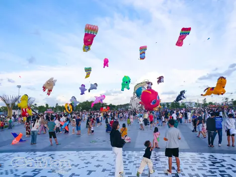 Bầu trời Cà Mau rực rỡ với Tuần lễ thả diều nghệ thuật