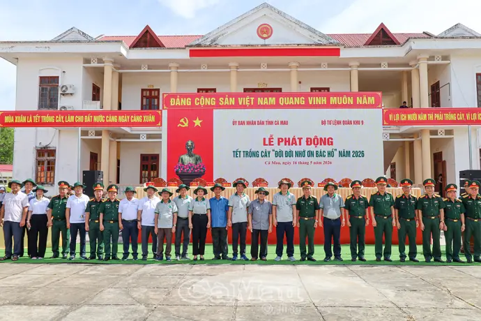 Cà Mau đồng loạt phát động “Tết trồng cây đời đời nhớ ơn Bác Hồ”