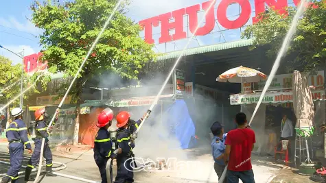 Chủ động ứng phó sự cố cháy, nổ tại khu vực chợ