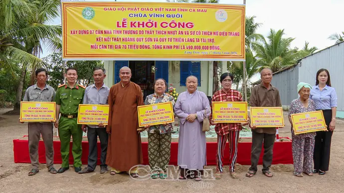 Phường Láng Tròn khởi công xây dựng 7 căn nhà tình thương cho hộ khó khăn