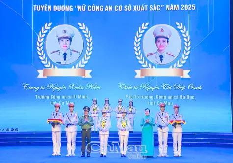 Hai nữ công an cơ sở Cà Mau tiêu biểu được vinh danh toàn quốc