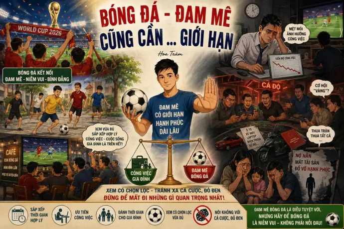 BÓNG ĐÁ - ĐAM MÊ CŨNG CẦN … GIỚI HẠN