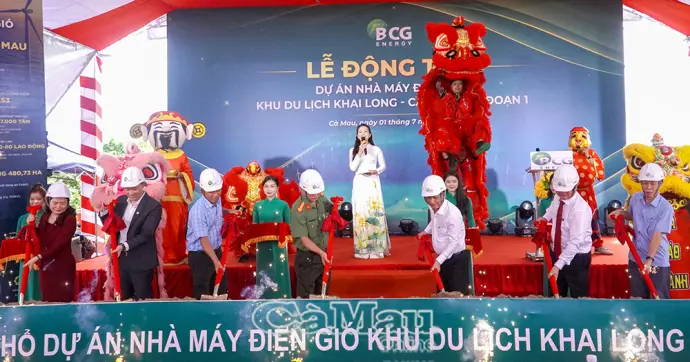Động thổ dự án Nhà máy điện gió Khai Long