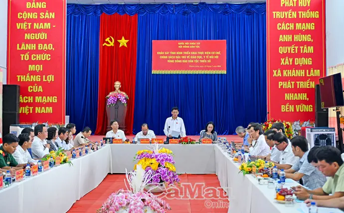 Khảo sát chính sách đặc thù tại xã Khánh Lâm