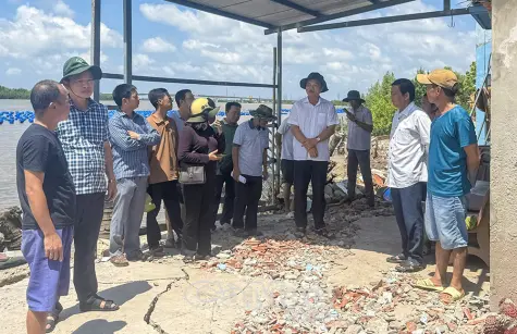 Xã Đất Mới xảy ra 4 vụ sạt lở đất