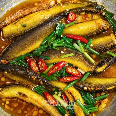 Cá chạch sánh vàng hương nghệ