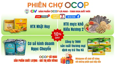 Phiên chợ OCOP Cà Mau tinh hoa Đất Mũi