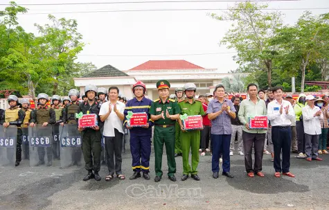 Khai mạc diễn tập chiến đấu phòng thủ xã Cái Đôi Vàm