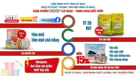 Phiên livestream OCOP ngày 17/9/2026