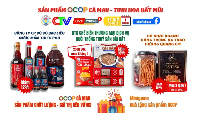 Phiên livestream OCOP ngày 1/10/2026