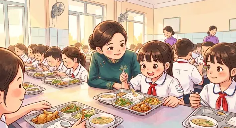 Bữa ăn bán trú - Đôi điều suy ngẫm