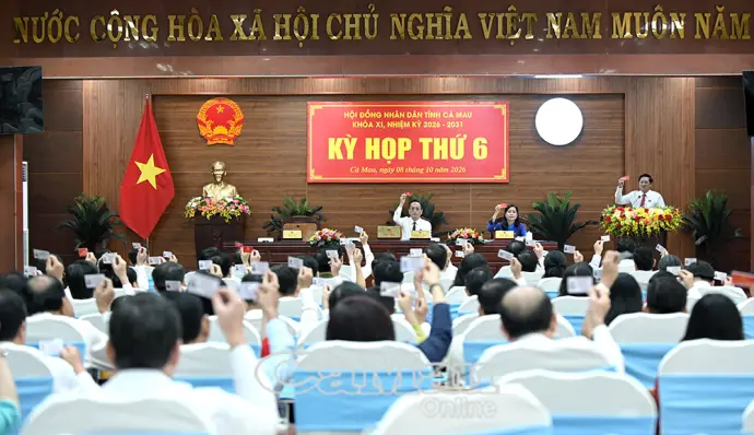 Kỳ họp thứ 6 HĐND tỉnh Cà Mau quyết nghị 12 nội dung quan trọng