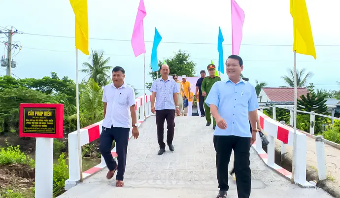Xã Long Điền khánh thành 2 cầu giao thông nông thôn