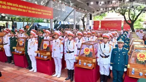 ​​​​​​​Truyền hình trực tiếp Lễ truy điệu, an táng hài cốt liệt sĩ