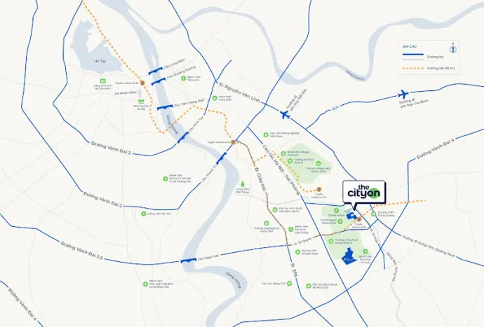 Vị trí The Cityon và khả năng kết nối liên vùng