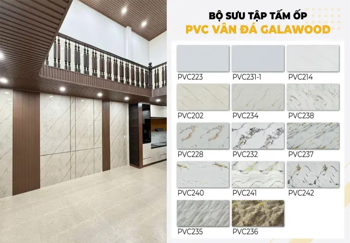 Top 4 tấm PVC vân đá giá tốt, bền, đẹp, phù hợp cải tạo nhanh