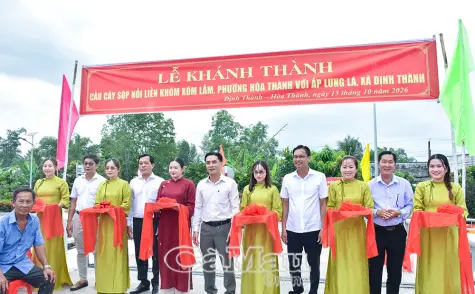 Khánh thành cầu kết nối xã Định Thành và phường Hoà Thành