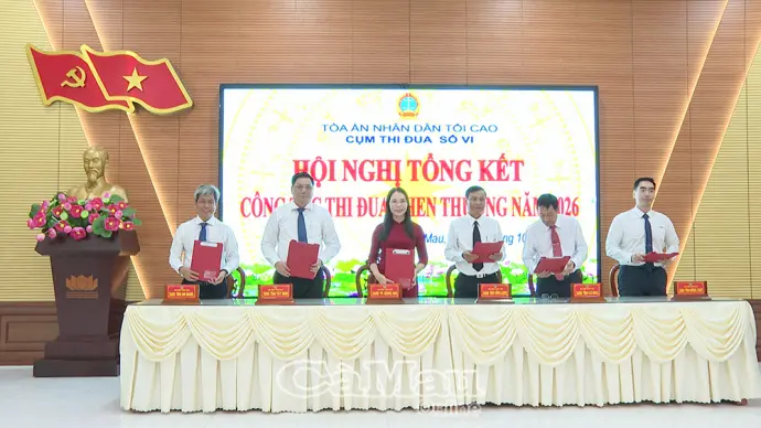 Cụm thi đua số VI – Toà án nhân dân tổng kết công tác thi đua, khen thưởng năm 2026