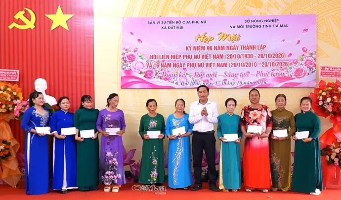 Nhiều hoạt động thiết thực chăm lo đời sống hội viên phụ nữ Đất Mũi