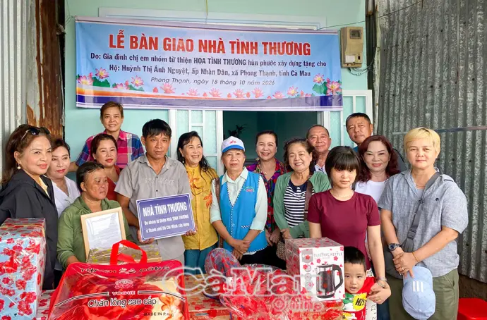 Ban Từ thiện xã hội Phật giáo Bạc Liêu hỗ trợ xây nhà Tình thương cho hộ nghèo