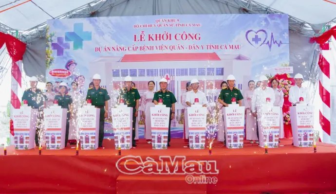 Khởi công Dự án nâng cấp Bệnh viện Quân - Dân y Cà Mau