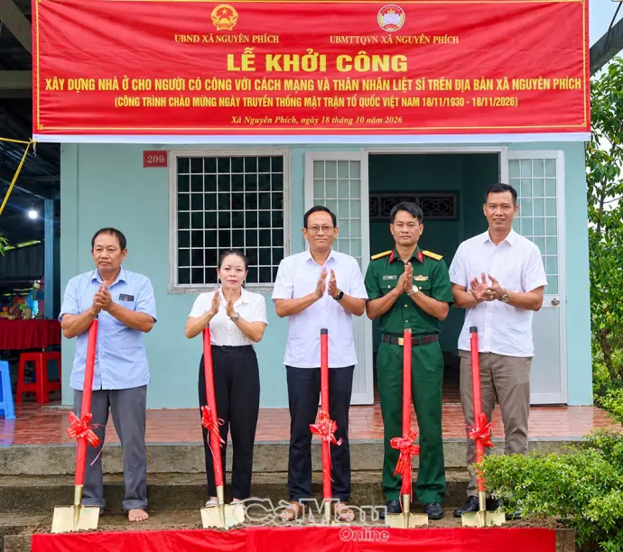 Nguyễn Phích khởi công 20 căn nhà nghĩa tình trong tháng 10