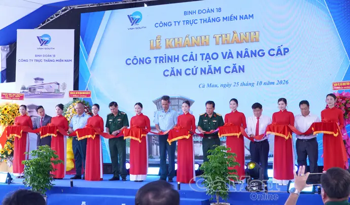 Binh đoàn 18 khánh thành, đưa vào hoạt động Căn cứ Năm Căn