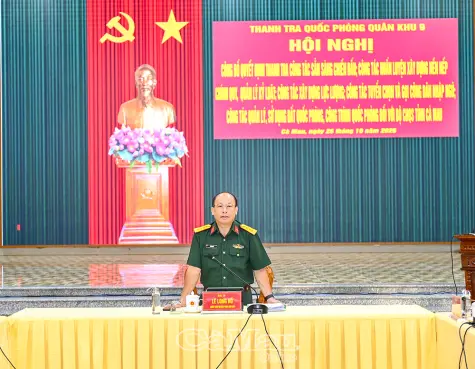 Thanh tra Quốc phòng Quân khu 9 thanh tra tại Bộ Chỉ huy Quân sự tỉnh Cà Mau