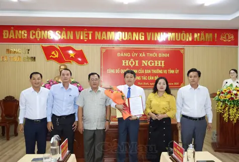Xã Thới Bình có tân Phó Chủ tịch UBND xã