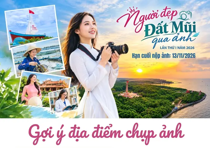 Gợi ý địa điểm chụp ảnh tham gia Cuộc thi “Người đẹp Đất Mũi qua ảnh 2026”